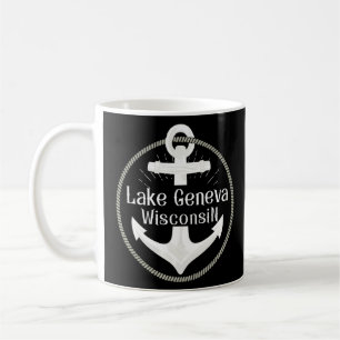 Sjö Genève Wisconsin Nautical Anchor Kaffemugg