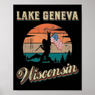 Sjö Genève Wisconsin Poster