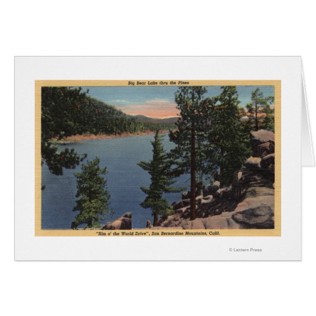 Sjö genom Gräs Hälsningskort (Framsidan Horizontal)