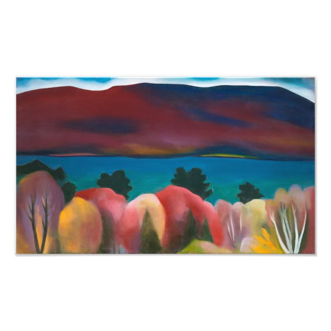 Sjö George, hösten | Georgia O'Keeffe | Fototryck (Framsidan)