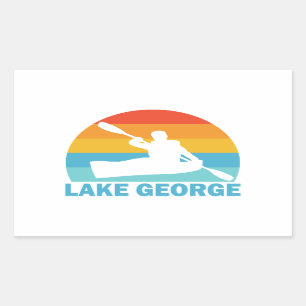 Sjö George New York Kayak Rektangulärt Klistermärke