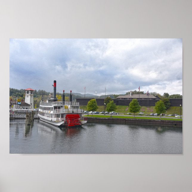 Sjö George, New York, Steamship Poster (Framsidan)