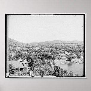 Sjö George NY, Fort William Henry Hotel Vinatge Poster