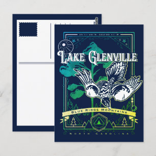 sjö glenville (nordlig karolina geobird) vykort