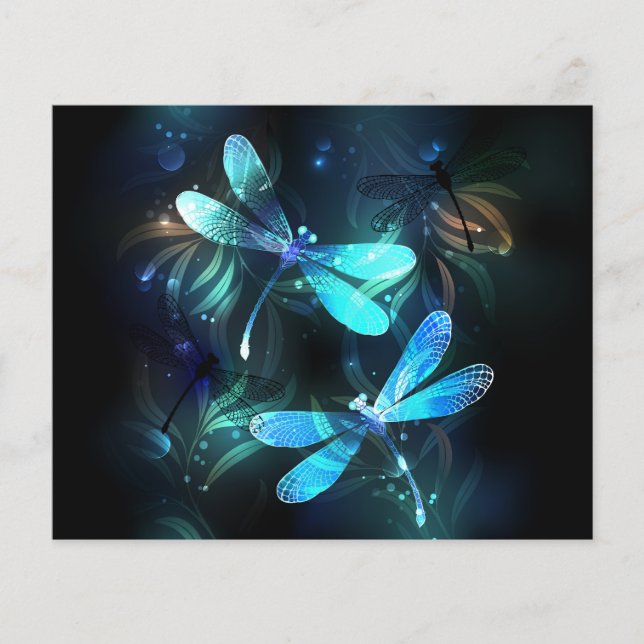Sjö Glowing Dragonflies (Framsida)
