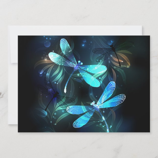 Sjö Glowing Dragonflies (Framsida)