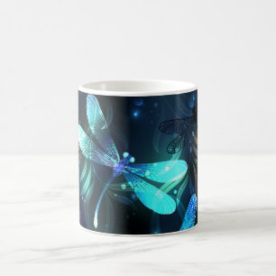 Sjö Glowing Dragonflies Kaffemugg
