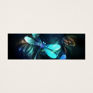 Sjö Glowing Dragonflies Litet Visitkort