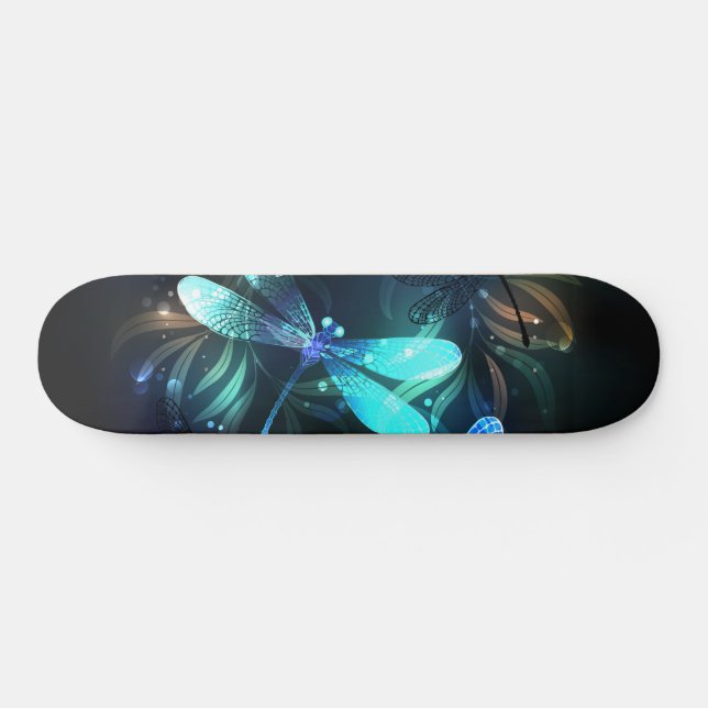 Sjö Glowing Dragonflies Mini Skateboard Bräda 18,5 Cm (Horz)