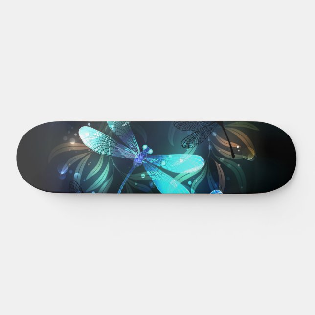 Sjö Glowing Dragonflies Mini Skateboard Bräda 18,5 Cm (Horz)