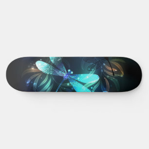 Sjö Glowing Dragonflies Mini Skateboard Bräda 18,5 Cm
