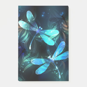Sjö Glowing Dragonflies Post-it Block