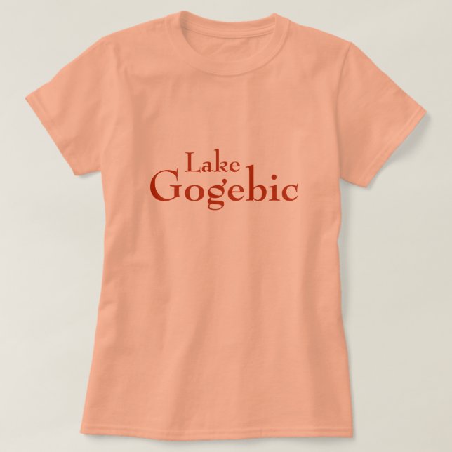 Sjö Gogebic, Michigan T-Shirt (Design framsida)