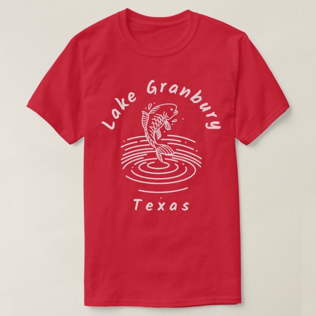 Sjö Granbury Teas Souvenir T Shirt (Design framsida)
