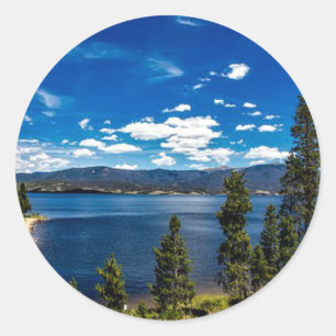 Sjö Granby, Colorado Runt Klistermärke