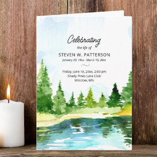 Sjö Gräs Träd, Firande i livets foto-begravning Program