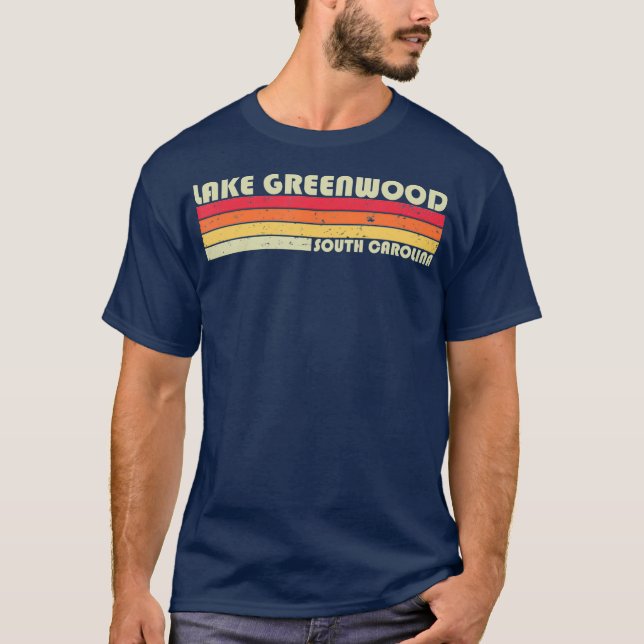 SJÖ GREENWOOD SOUTH CAROLINA FUNNY Fishing Gift T Shirt (Framsida)