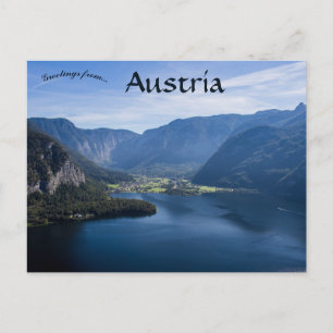 Sjö Hallstatt Salzkammergut Österrike Vykort