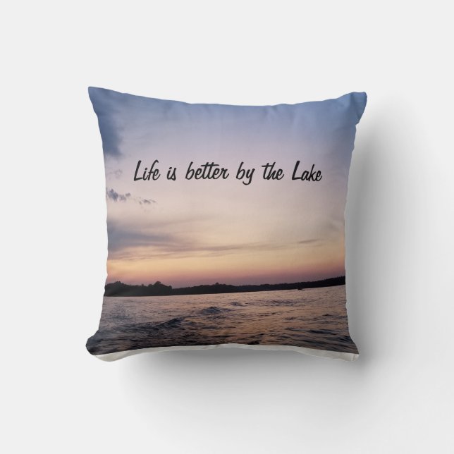 Sjö Hamilton "Livet är bättre av Sjö" Pillow Kudde (Framsida)