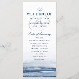 Sjö Harbour Fog Bröllopsprogram Program