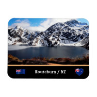Sjö Haris & Routeburn-spår /Nya Zeeland Magnet