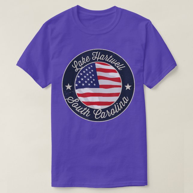 Sjö Hartwell - Patriotic South Carolina Souvenir  T Shirt (Design framsida)
