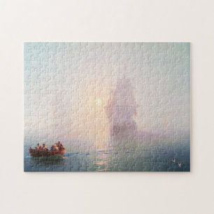 Sjö- hav för waterscape för fraktIvan Aivazovsky Pussel
