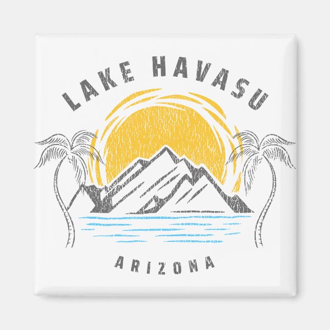 Sjö Havasu Arizona Vintage Magnet (Framsidan)
