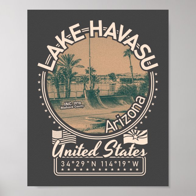 SJÖ HAVASU CITY - ARIZONA POSTER (Framsidan)