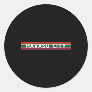 Sjö Havasu City Äventyr Tourist Vacation Reside Runt Klistermärke