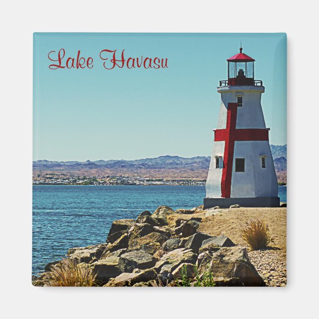Sjö Havasu Lighthouse, Arizona Magnets Magnet (Framsidan)