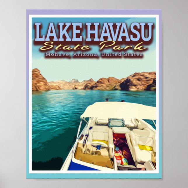 SJÖ HAVASU - MOHA ARIZONA FÖRENADE STATER POSTER (Framsidan)