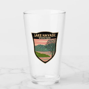 Sjö Havasu State Park Travel Art Vintage Glaskopp