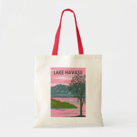 Sjö Havasu State Park Travel Art Vintage