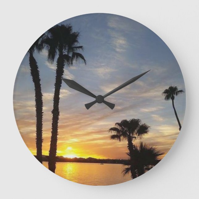 Sjö Havasu Sunrise Stor Klocka (Framsida)