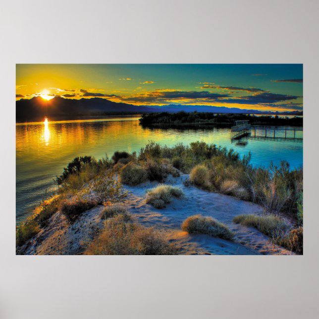Sjö Havasu Sunset Poster (Framsidan)