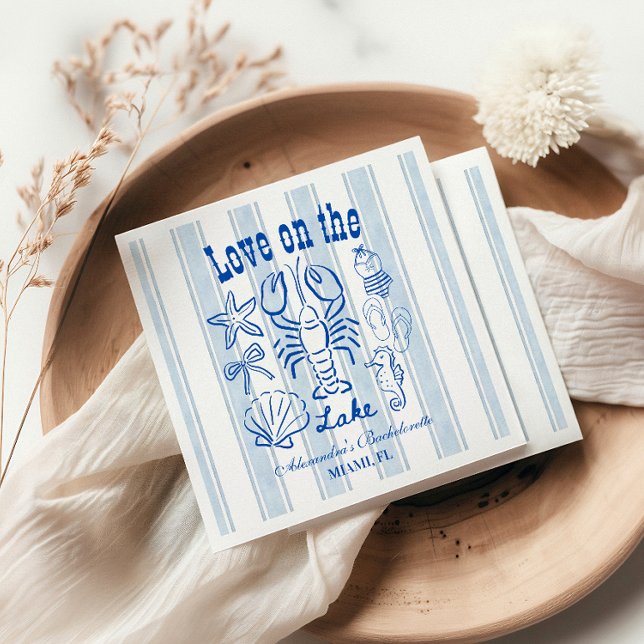 Sjö Helg Bachelorette Party Pappersservett (Skapare uppladdad)
