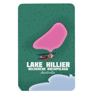Sjö Hillier Australian karta. Magnet