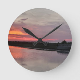 SJÖ HIMMEL ROLIGT RUND KLOCKA