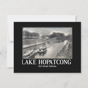 Sjö Hopatcong Rail Road Station 1910-talet Vykort
