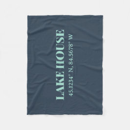 Sjö House Anpassningsbar Coordinates Fleecefilt