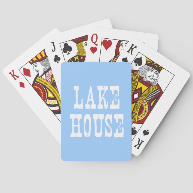 Sjö House Blue Casinokort (Baksidan)