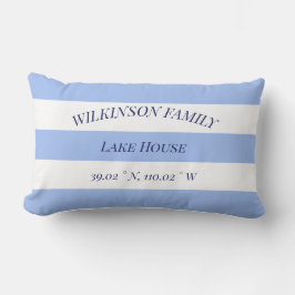Sjö house Family namn Blue Rand Lumbarkudde