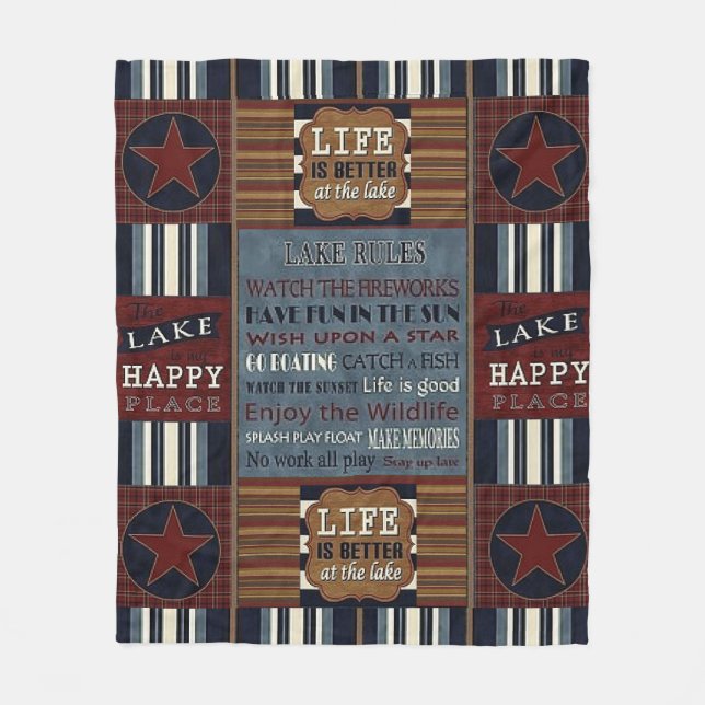 "Sjö House" FLEECE BLANKET (Framsidan)