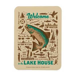 Sjö House Mönster Magnet