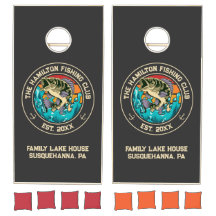 Sjö House Retro Sunset Largemouth Bass Fishing