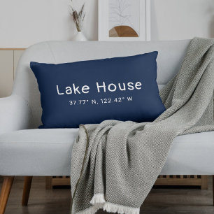Sjö House samordnar flottan Blue Dekorativ kudde