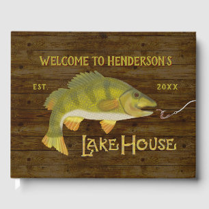 Sjö House Vacation Home Rental Nautical Bass Fish Gästböcker