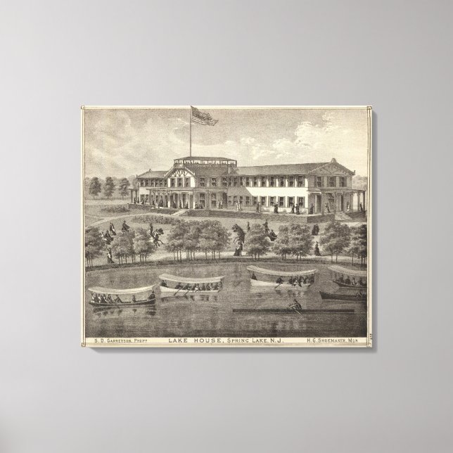Sjö House, Vår Sjö, NJ Canvastryck (Framsida)