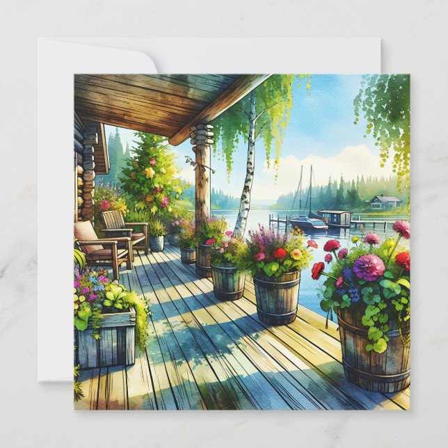 Sjö House View | Dekar över tittar i bukten (Framsida)